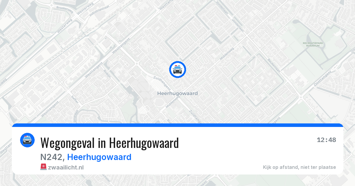 Wegongeval in Heerhugowaard — 15 mei 2026