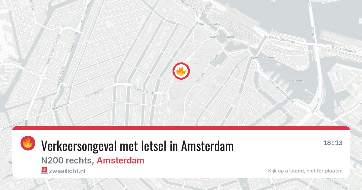 Verkeersongeval met letsel in Amsterdam — 8 mei 2026