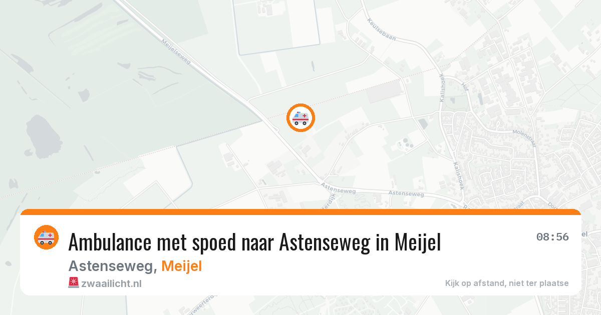 Ambulance met spoed naar Astenseweg in Meijel — 22 jun 2026