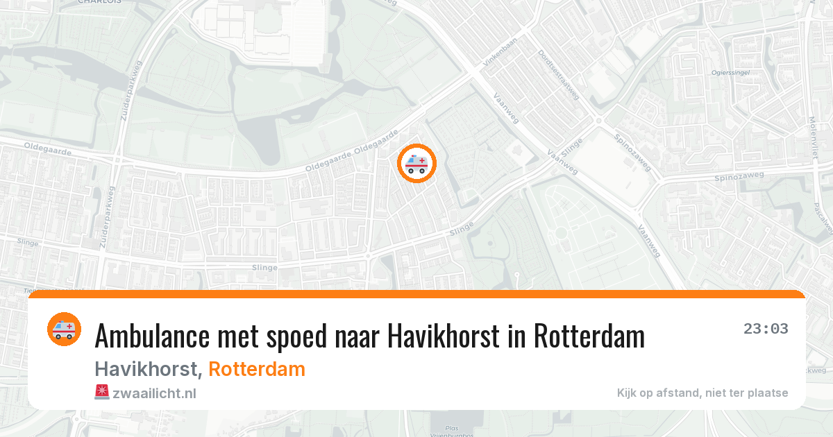 Ambulance met spoed naar Havikhorst in Rotterdam — 8 jul 2026