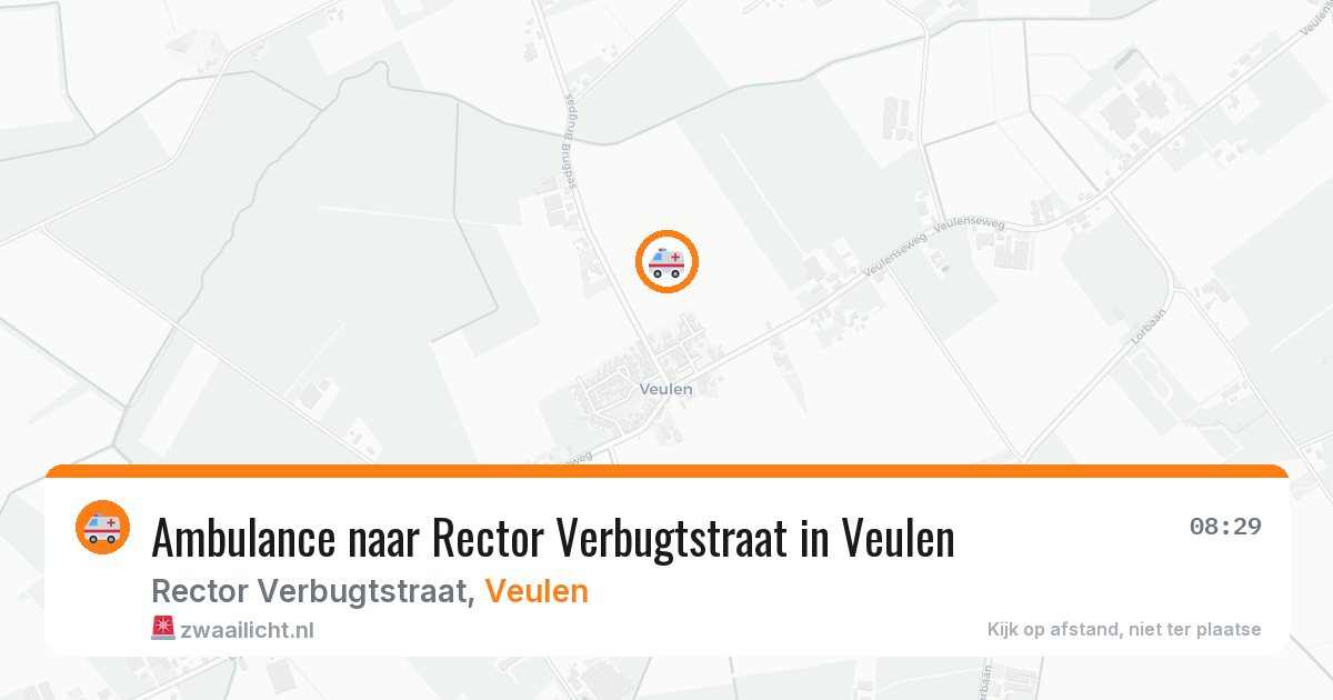 Ambulance naar Rector Verbugtstraat in Veulen — 6 jun 2026