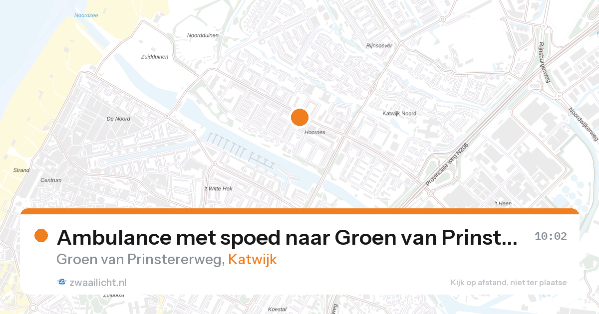 Ambulance met spoed naar Groen van Prinstererweg in Katwijk — 24 apr 2026