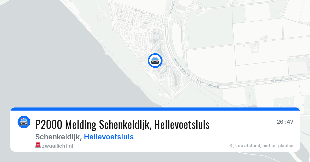 P2000 Melding Schenkeldijk, Hellevoetsluis — 19 jun 2026