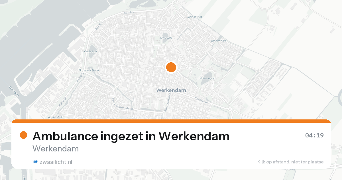 Ambulance ingezet in Werkendam — 31 jan 2026