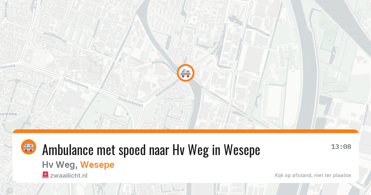 Ambulance met spoed naar Hv Weg in Wesepe — 6 feb 2026