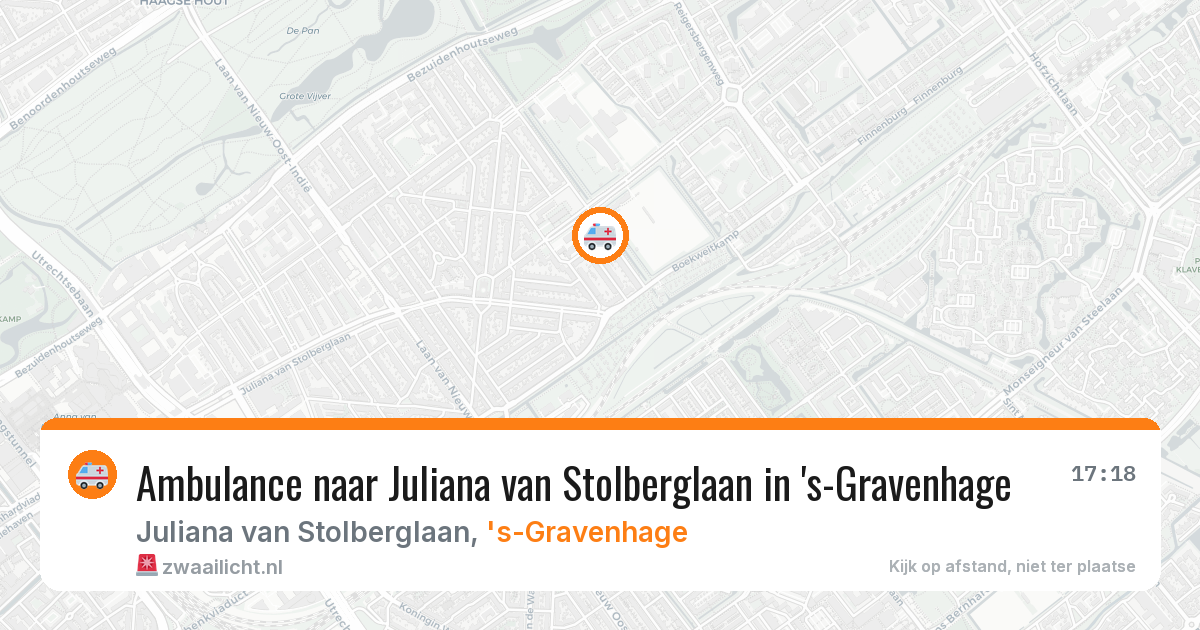 Ambulance naar Juliana van Stolberglaan in 's-Gravenhage — 3 jul 2026