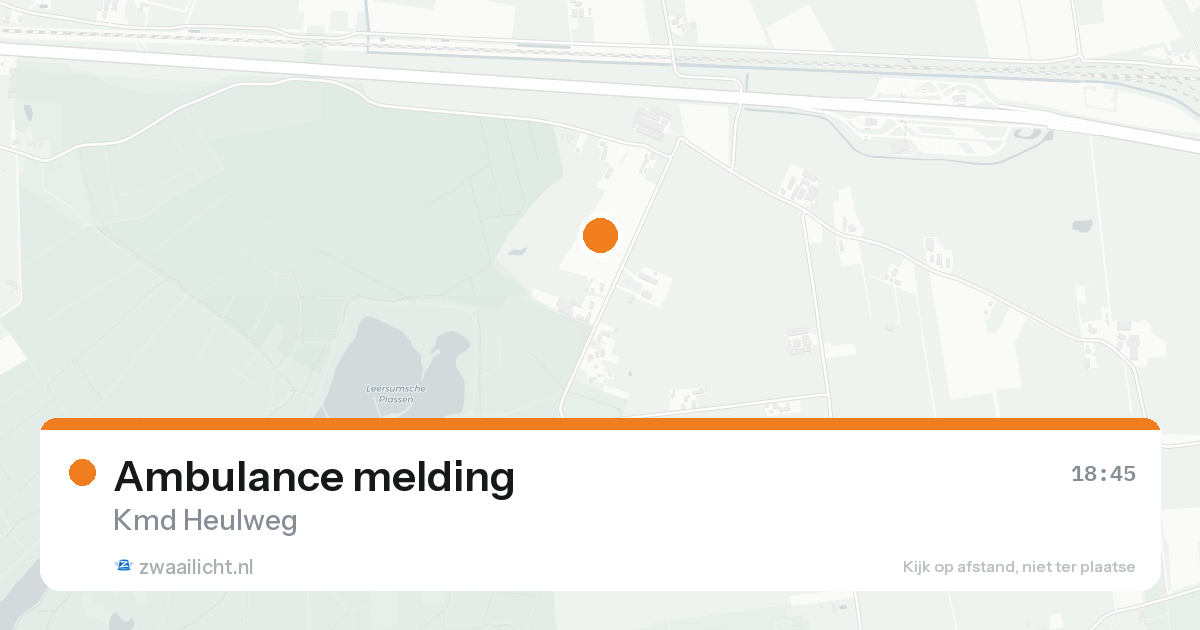 Ambulance melding — 7 feb 2026