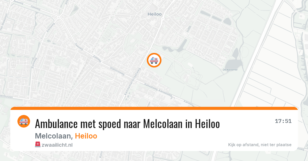 Ambulance met spoed naar Melcolaan in Heiloo — 31 jul 2026