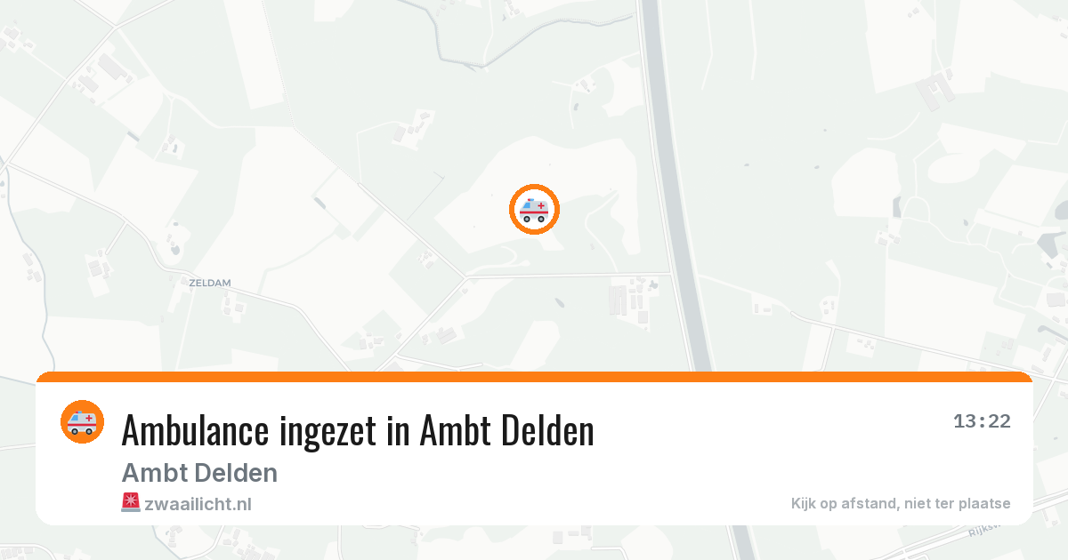 Ambulance ingezet in Ambt Delden — 26 apr 2026