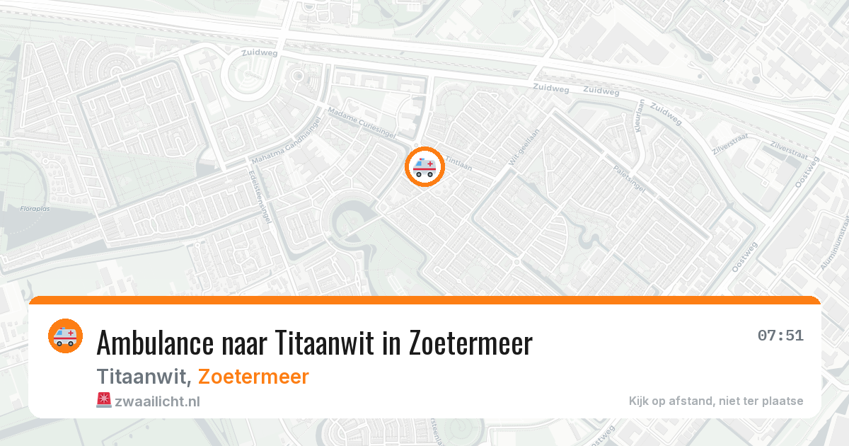 Ambulance naar Titaanwit in Zoetermeer — 31 mrt 2026