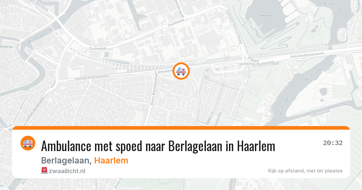 Ambulance met spoed naar Berlagelaan in Haarlem — 30 jul 2026