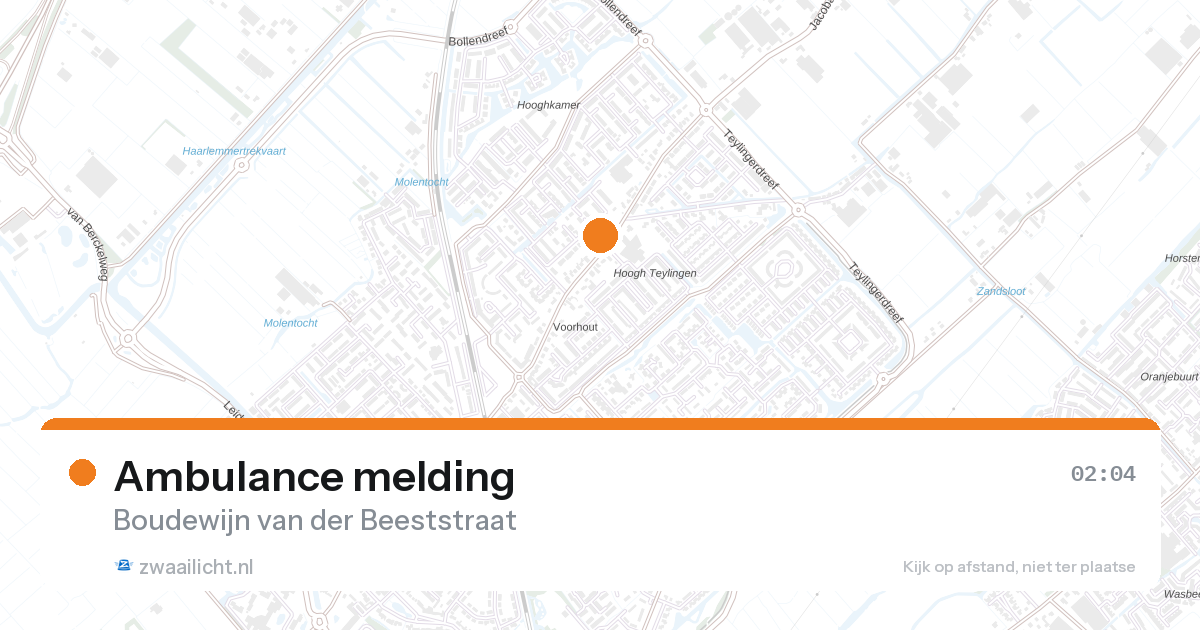 Ambulance melding — 1 feb 2026