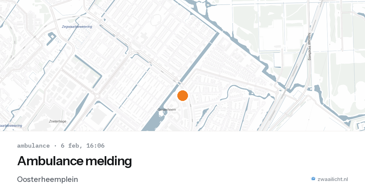 Ambulance melding — 6 feb 2026