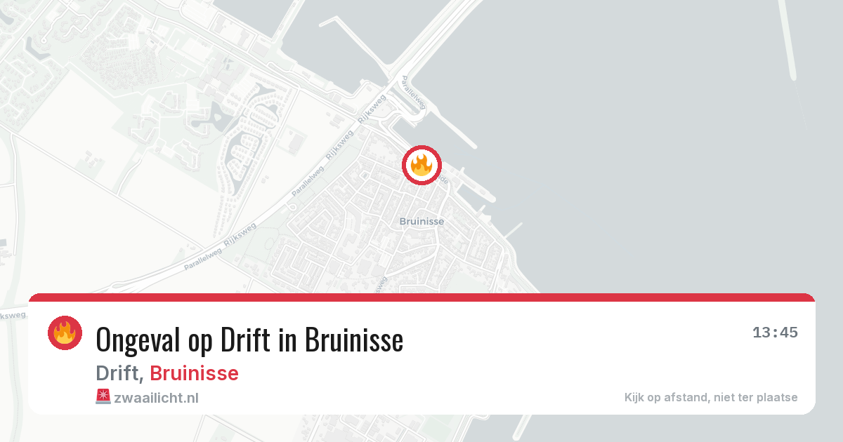 Ongeval op Drift in Bruinisse — 23 jul 2026