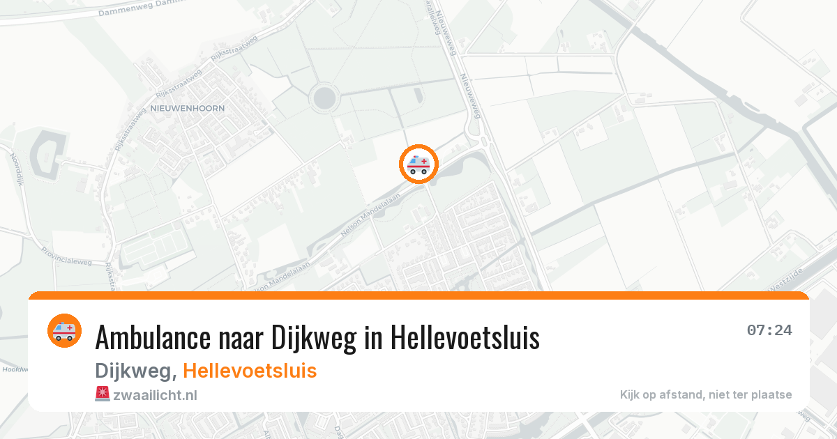 Ambulance naar Dijkweg in Hellevoetsluis — 6 apr 2026