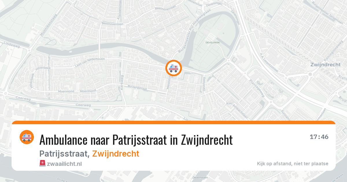 Ambulance naar Patrijsstraat in Zwijndrecht — 11 jun 2026
