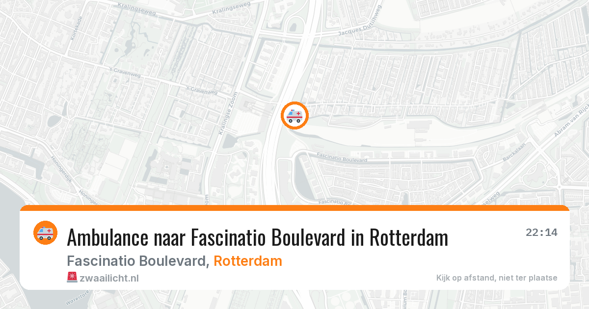 Ambulance naar Fascinatio Boulevard in Rotterdam — 30 mrt 2026