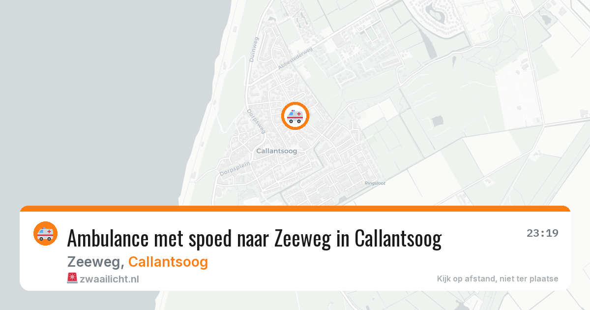 Ambulance met spoed naar Zeeweg in Callantsoog — 30 mei 2026