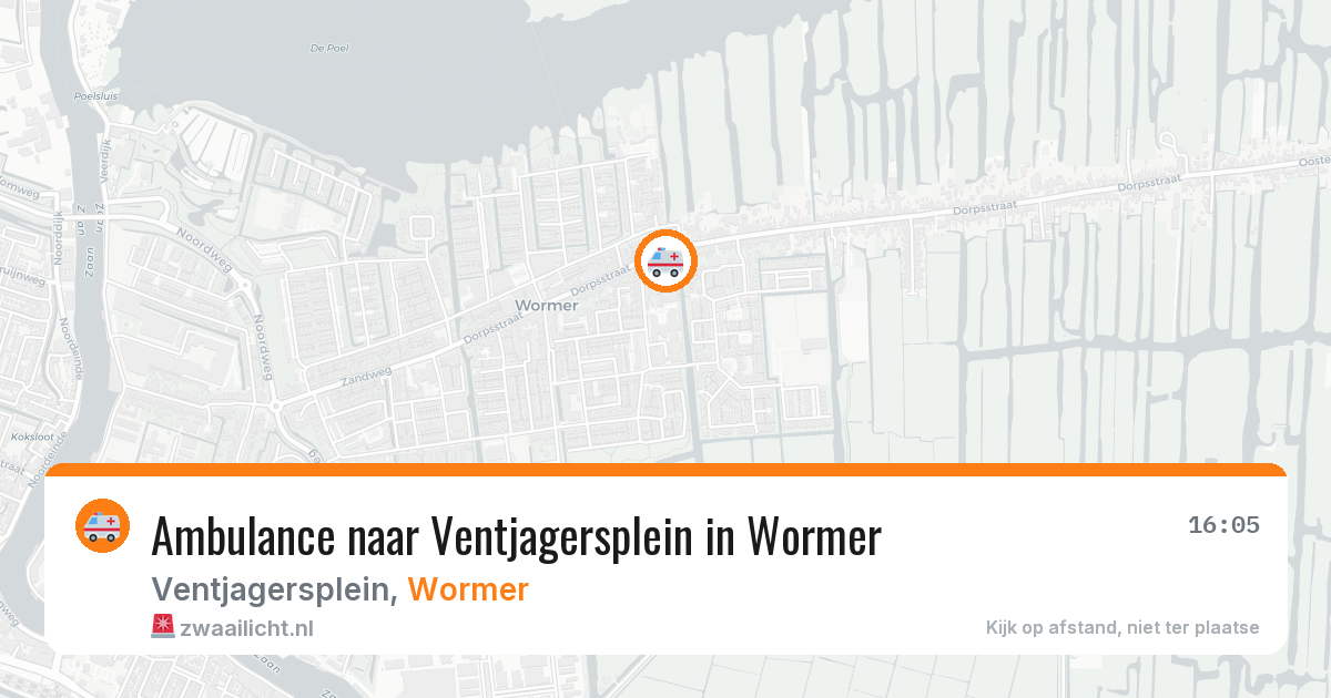 Ambulance naar Ventjagersplein in Wormer — 9 jul 2026
