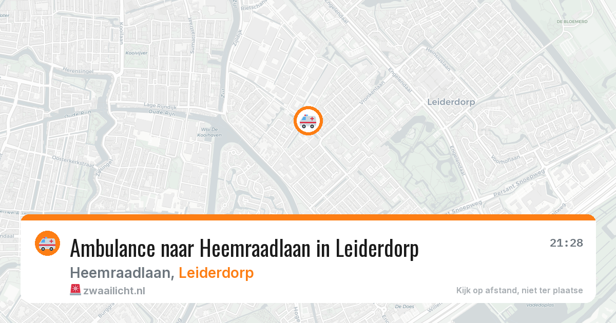 Ambulance naar Heemraadlaan in Leiderdorp — 7 jul 2026