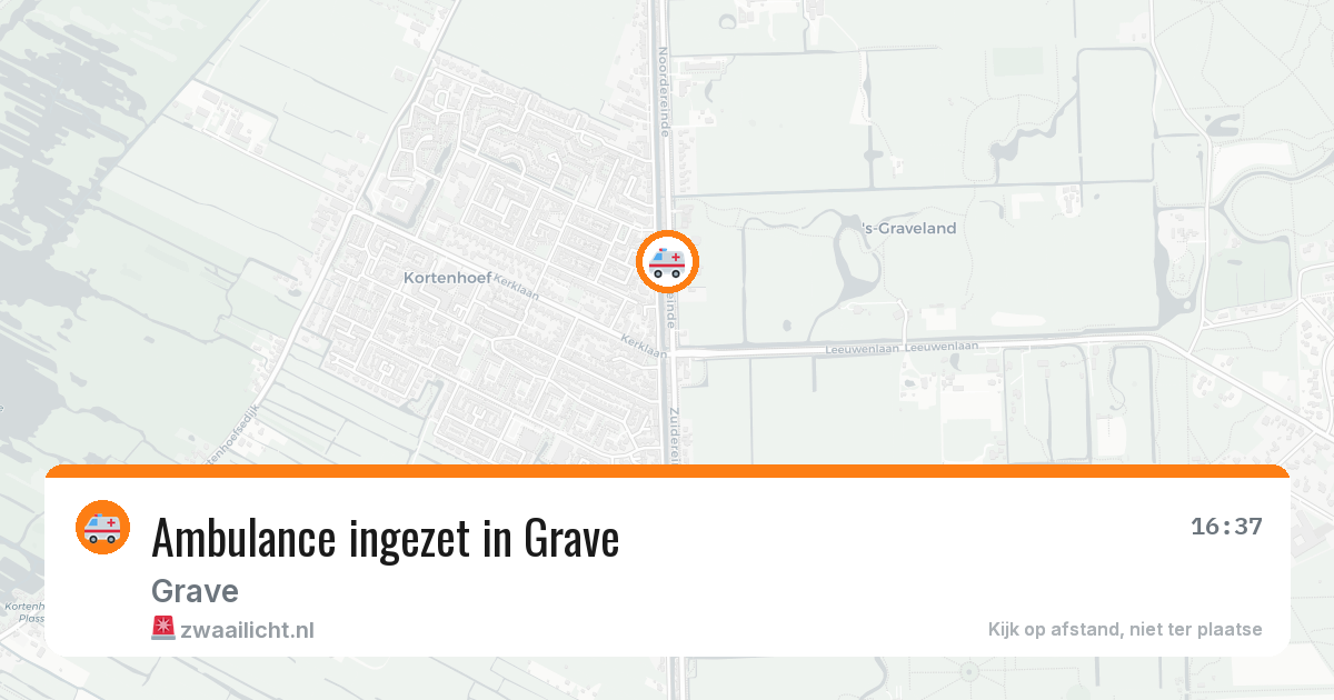 Ambulance ingezet in Grave — 23 jan 2026