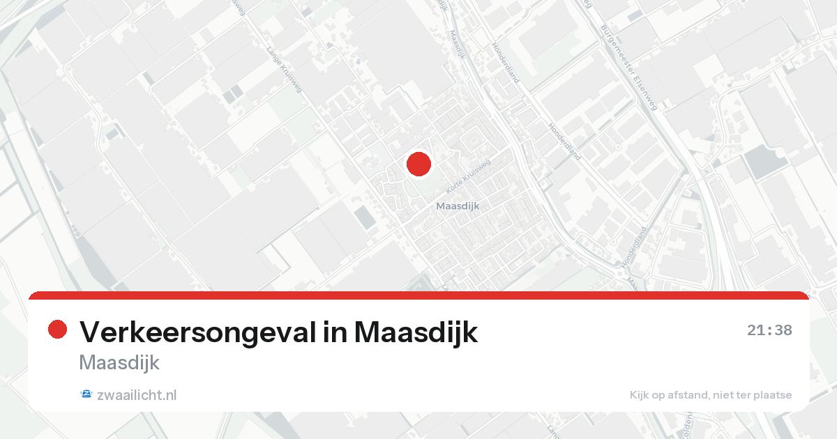 Verkeersongeval in Maasdijk — 17 aug 2026