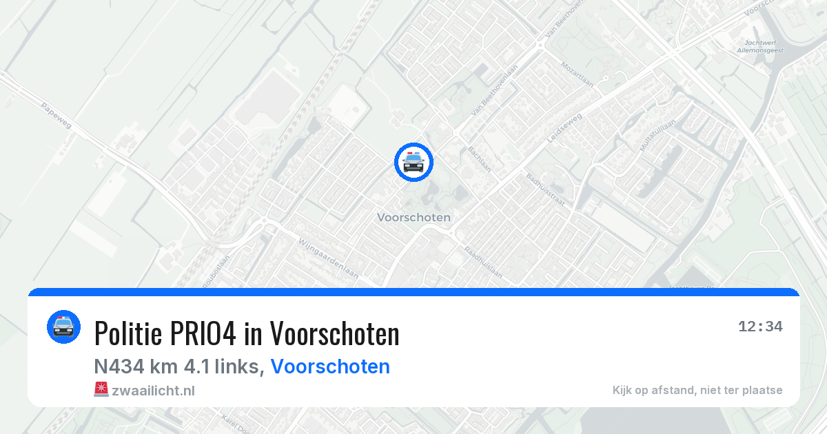 Politie PRIO4 in Voorschoten — 2 apr 2026 | 🚨 Zwaailicht.nl