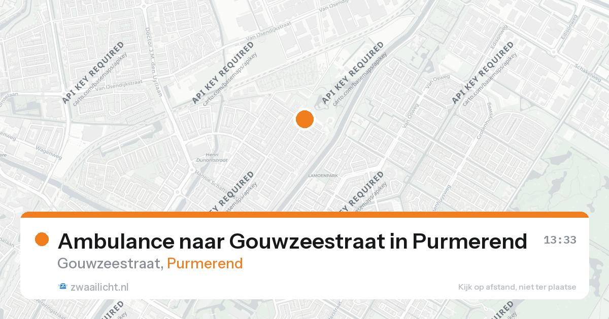 Ambulance naar Gouwzeestraat in Purmerend — 26 aug 2026