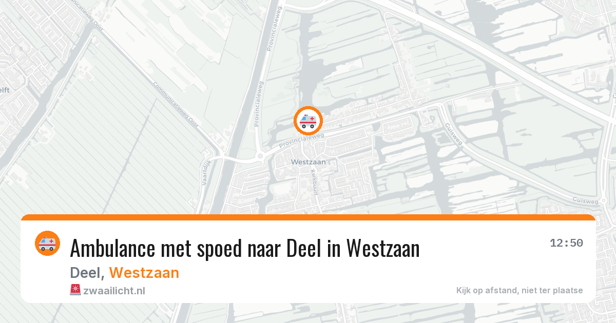 Ambulance met spoed naar Deel in Westzaan — 11 feb 2026