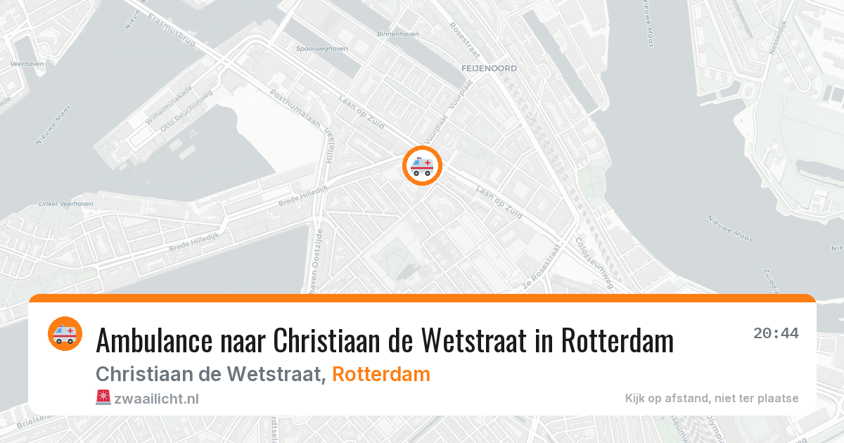 Ambulance naar Christiaan de Wetstraat in Rotterdam — 11 jun 2026