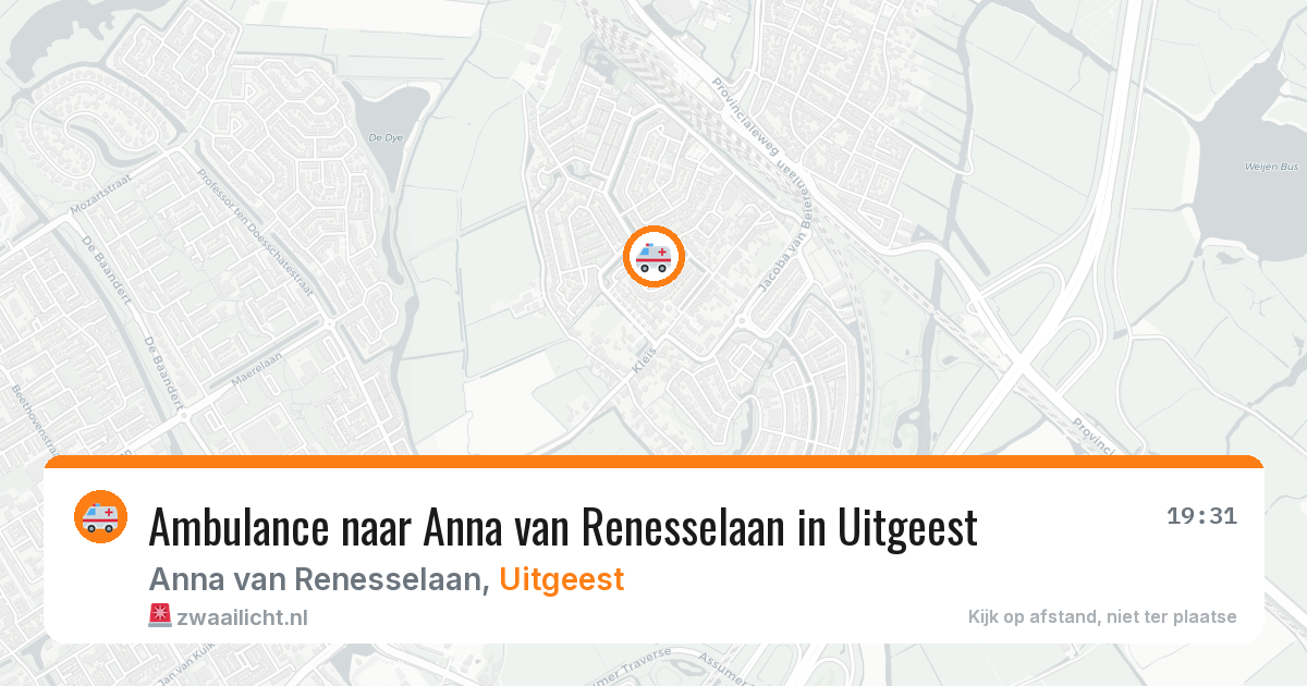 Ambulance naar Anna van Renesselaan in Uitgeest — 30 jan 2026