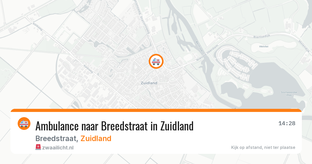Ambulance naar Breedstraat in Zuidland — 23 apr 2026