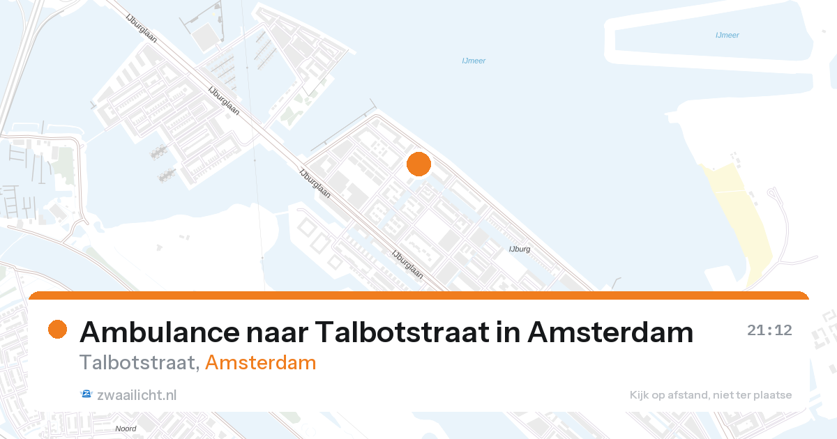 Ambulance naar Talbotstraat in Amsterdam — 23 jun 2026