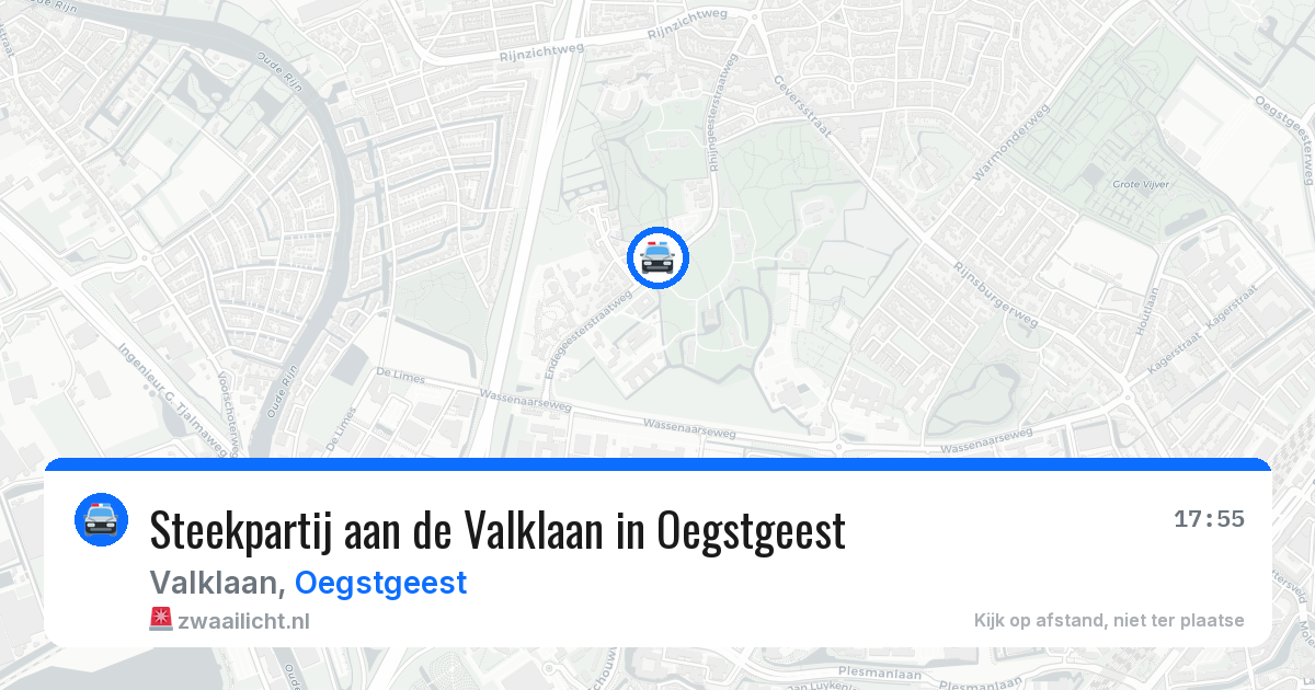Steekpartij aan de Valklaan in Oegstgeest — 28 jul 2026