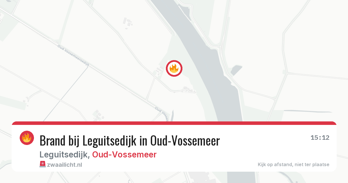 Brand bij Leguitsedijk in Oud-Vossemeer — 23 mei 2026