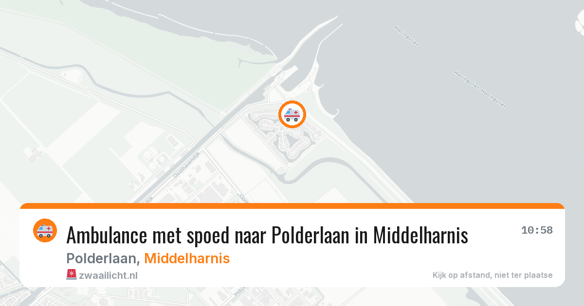 Ambulance met spoed naar Polderlaan in Middelharnis — 25 jul 2026