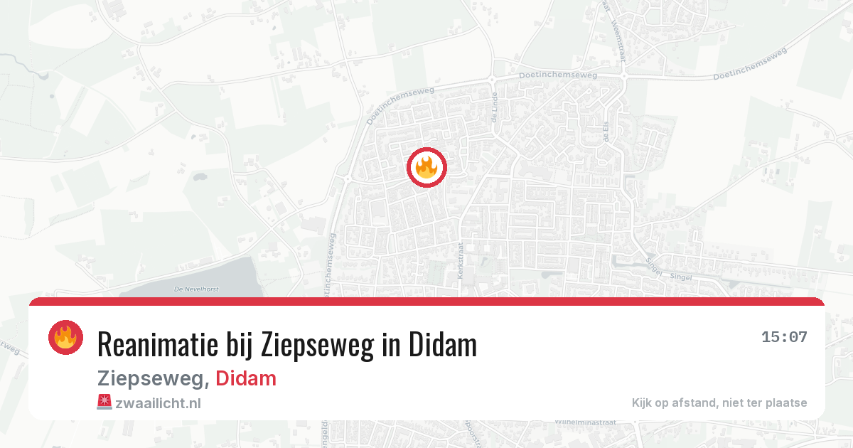 Reanimatie bij Ziepseweg in Didam — 4 jul 2026