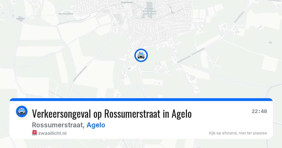 Verkeersongeval op Rossumerstraat in Agelo — 20 mei 2026