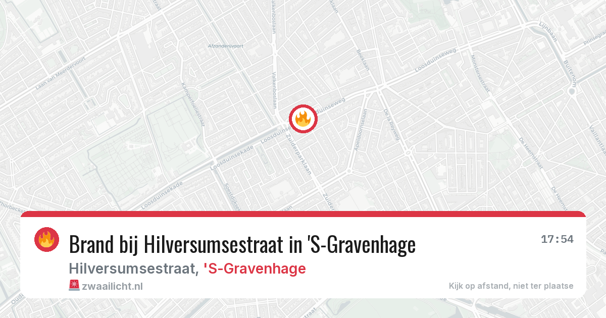 Brand bij Hilversumsestraat in 'S-Gravenhage — 30 mei 2026