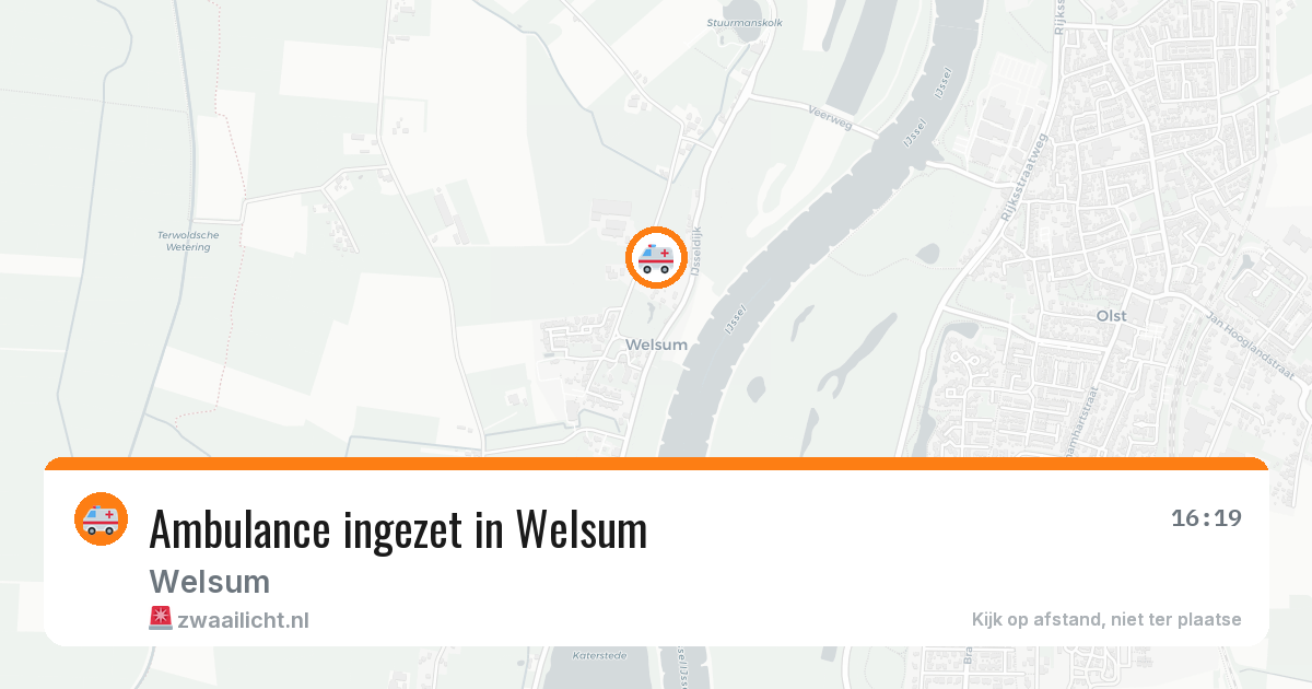 Ambulance ingezet in Welsum — 26 jun 2026