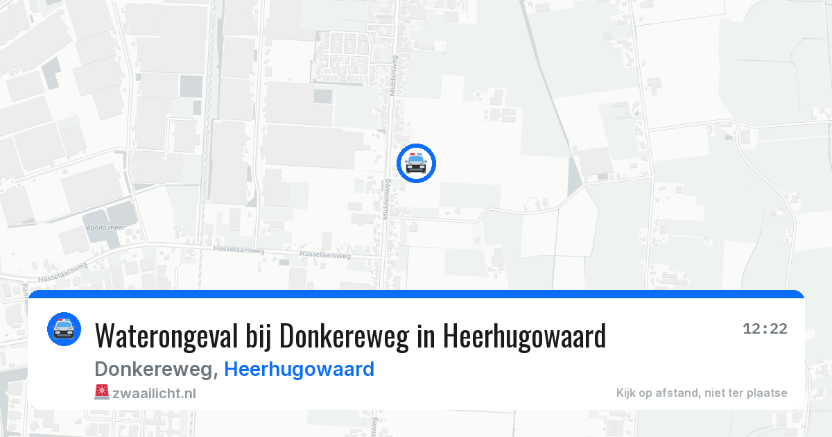 Waterongeval bij Donkereweg in Heerhugowaard — 1 jun 2026