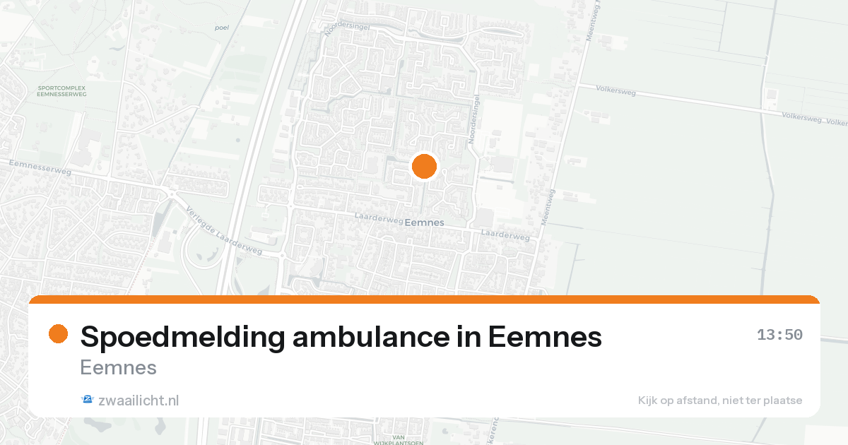 Spoedmelding ambulance in Eemnes — 31 jan 2026