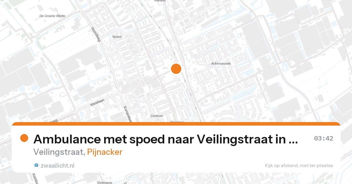 Ambulance met spoed naar Veilingstraat in Pijnacker — 31 mei 2026