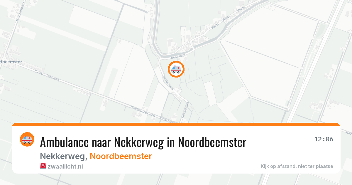 Ambulance naar Nekkerweg in Noordbeemster — 1 jun 2026
