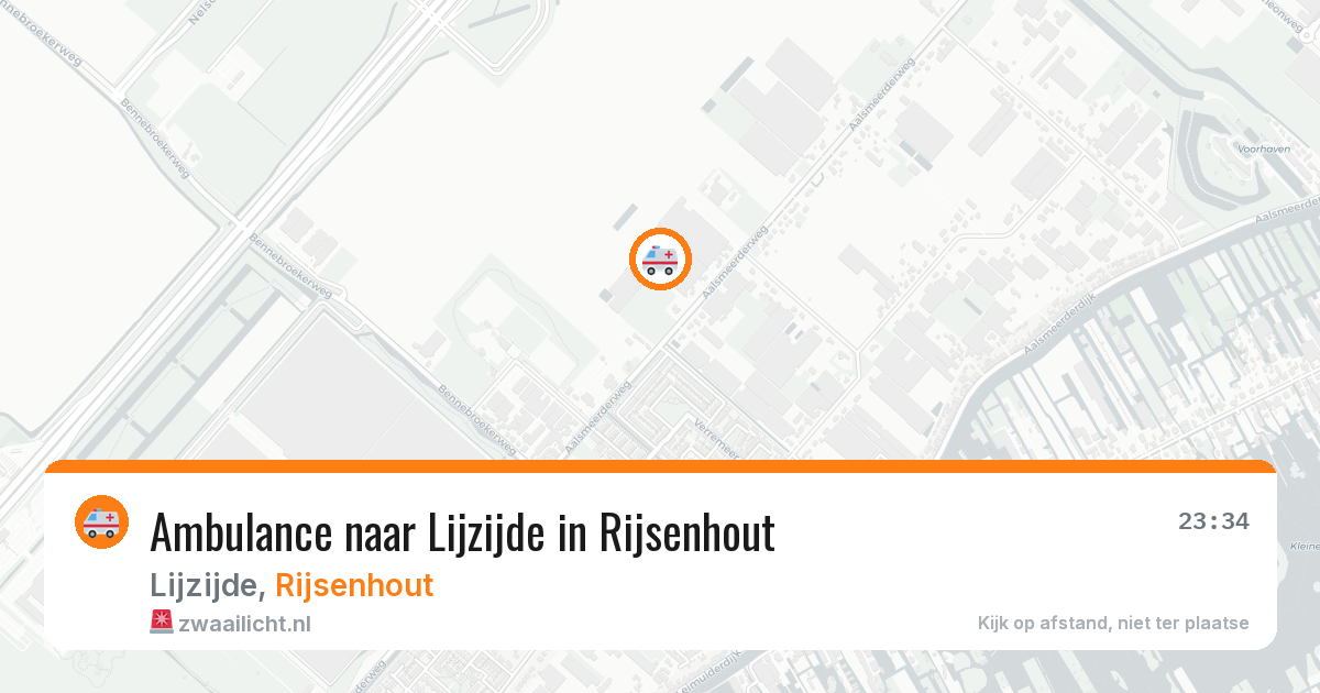 Ambulance naar Lijzijde in Rijsenhout — 20 mrt 2026