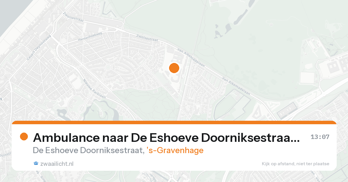 Ambulance naar De Eshoeve Doorniksestraat in 's-Gravenhage — 31 jan 2026