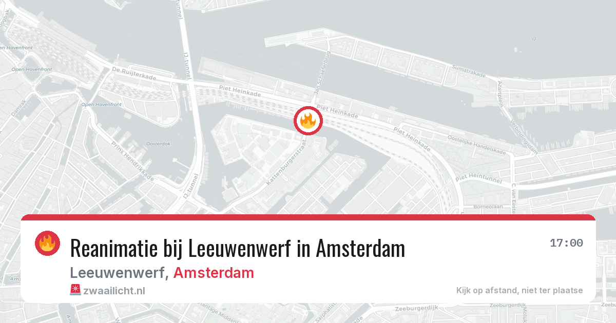 Reanimatie bij Leeuwenwerf in Amsterdam — 24 jun 2026