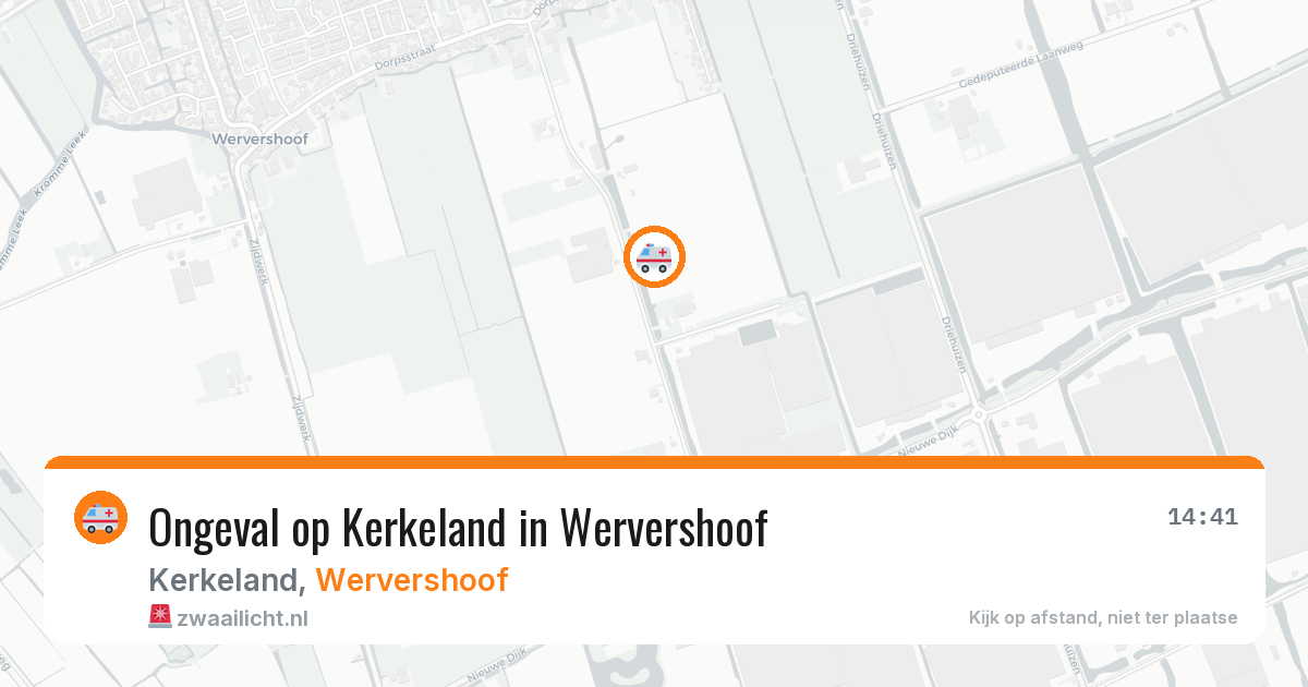 Ongeval op Kerkeland in Wervershoof — 16 jan 2026
