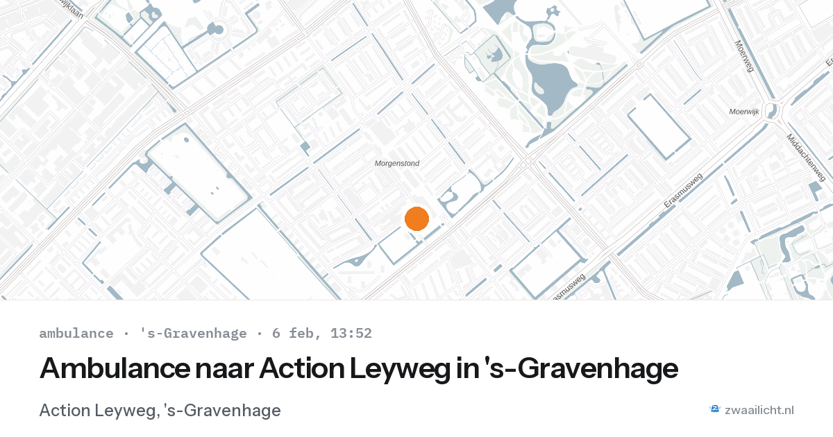 Ambulance naar Action Leyweg in 's-Gravenhage — 6 feb 2026