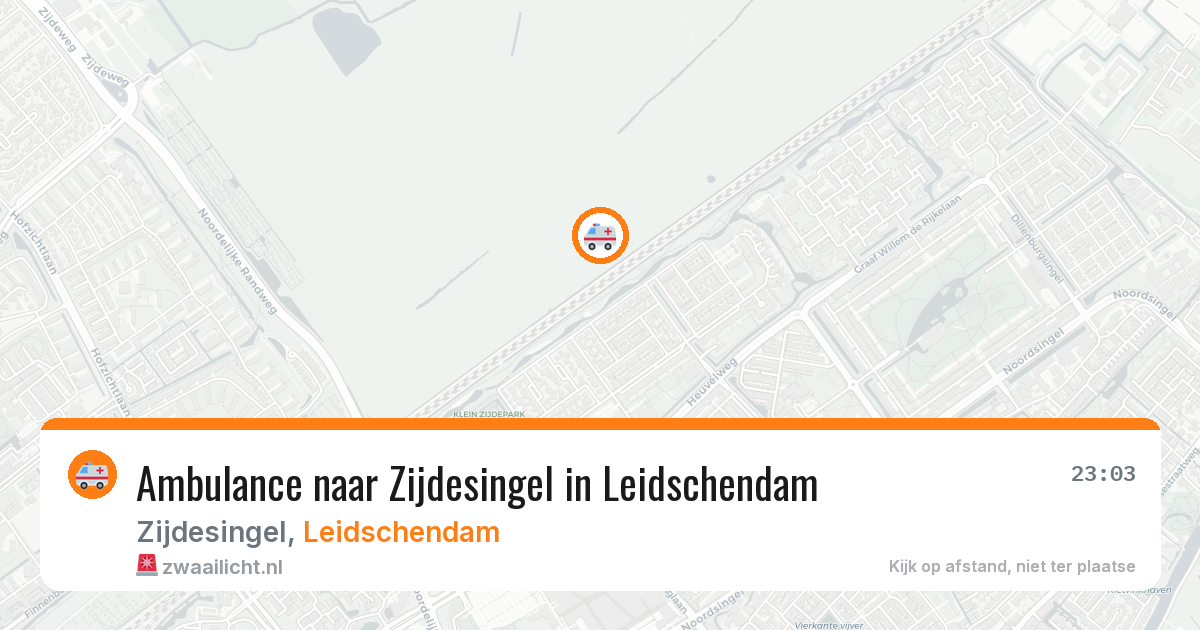 Ambulance naar Zijdesingel in Leidschendam — 1 aug 2026